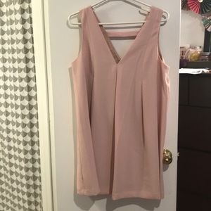 Blush swing dress